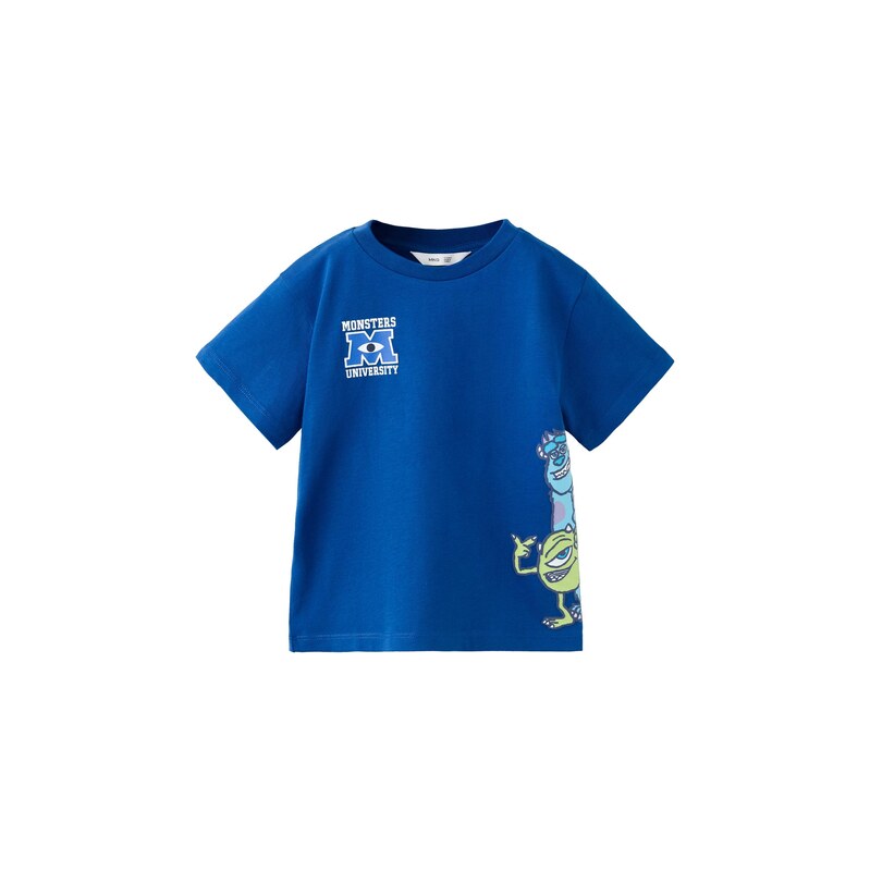 MANGO KIDS Tričko MONCAM1 modrá / světlemodrá / světle zelená /