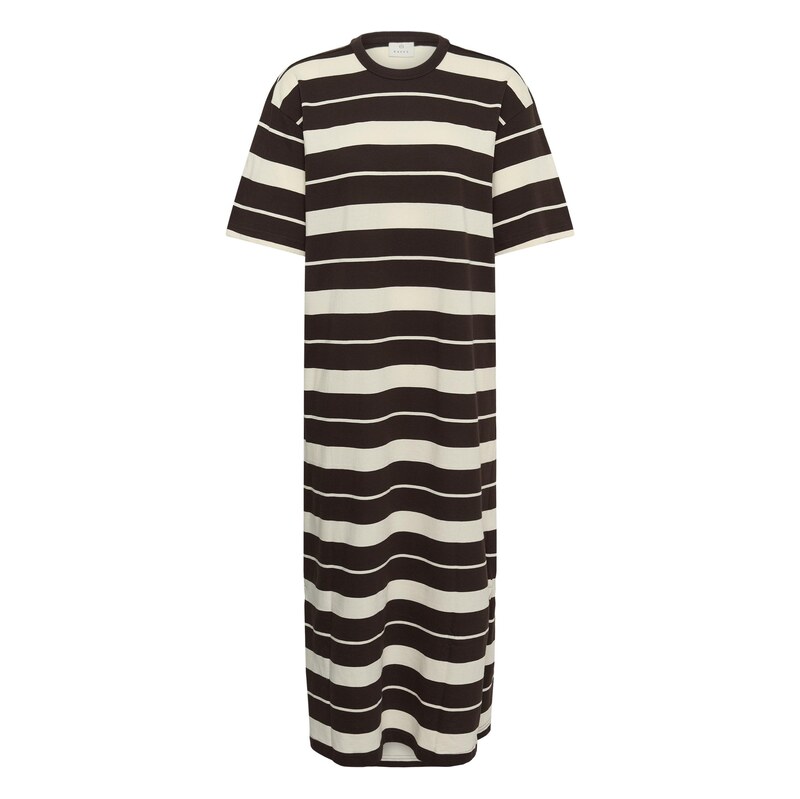 Kaffe Šaty Winny tmavě hnědá / offwhite