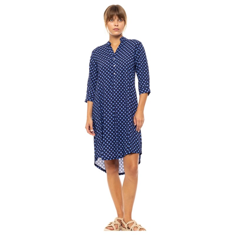 Pink Label Letní šaty BEACHWEAR BLUE AZURE modrá
