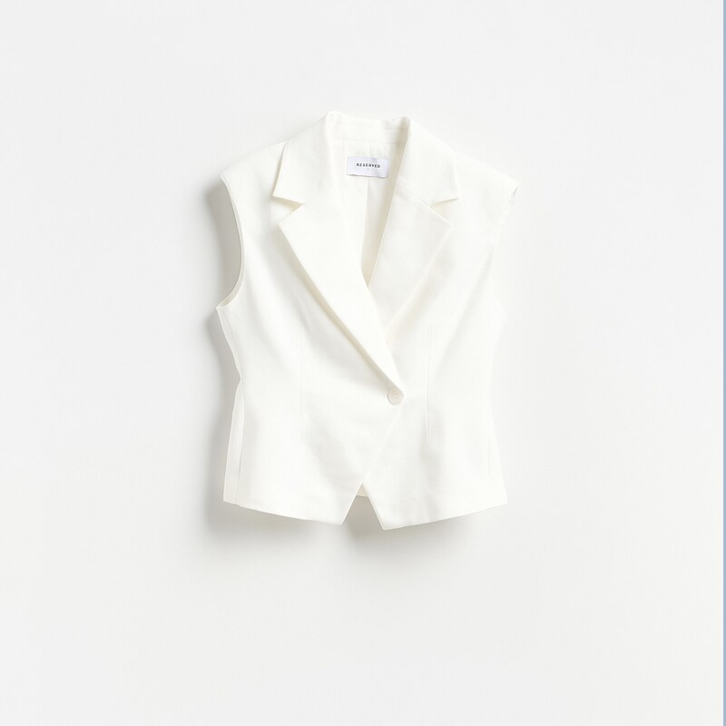 Reserved - LADIES` VEST - bílá