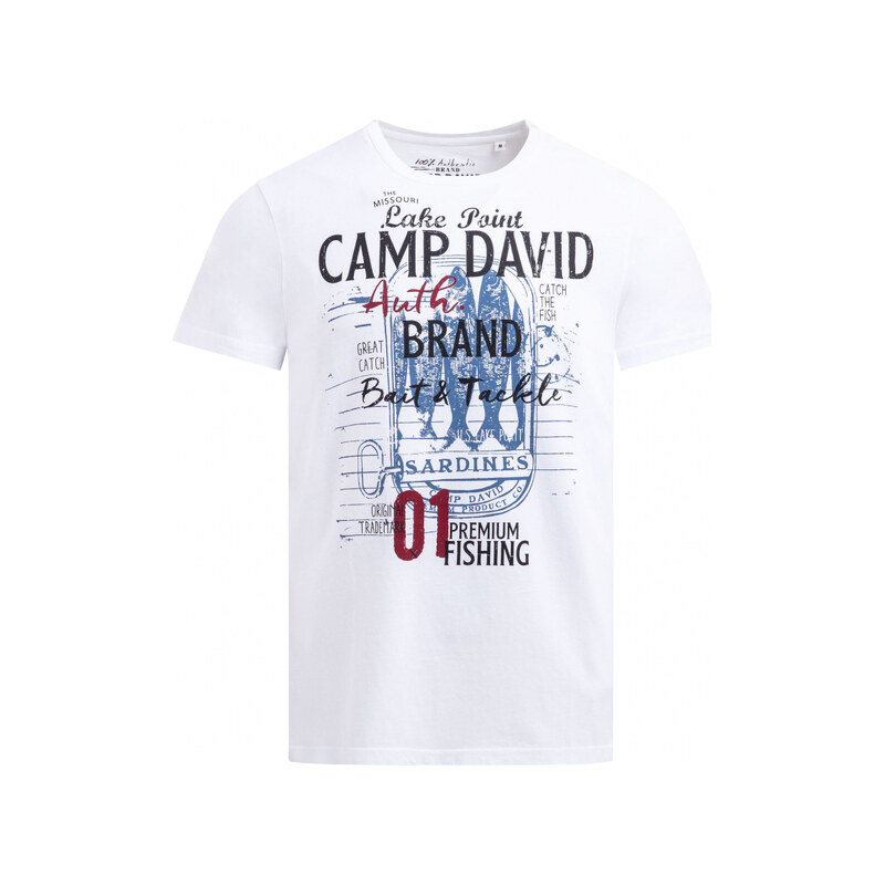 CAMP DAVID Tričko s potiskem značky