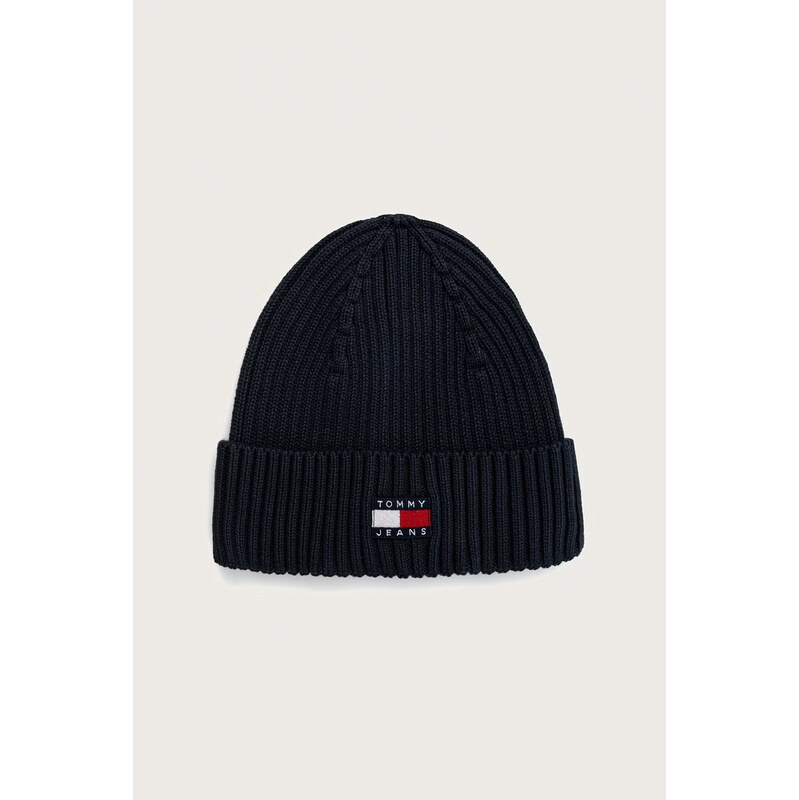 Tommy Jeans pletená čepice pánská bavlněná