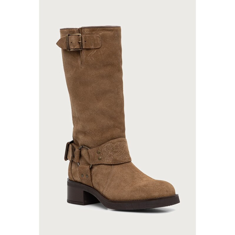 Steve Madden kozačky nad kolena dámské semišové Bonetta