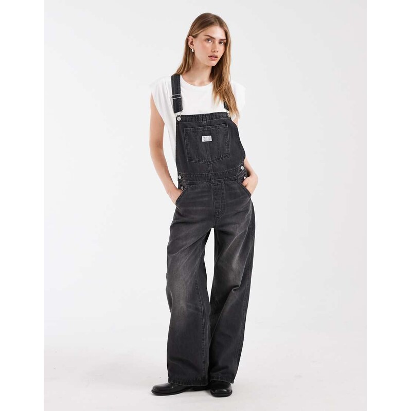 Levis denim overall dungerees in black