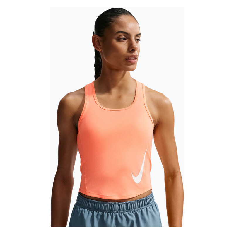 Dámské běžecké tričko Nike Swoosh Run Dri-Fit orange pulse