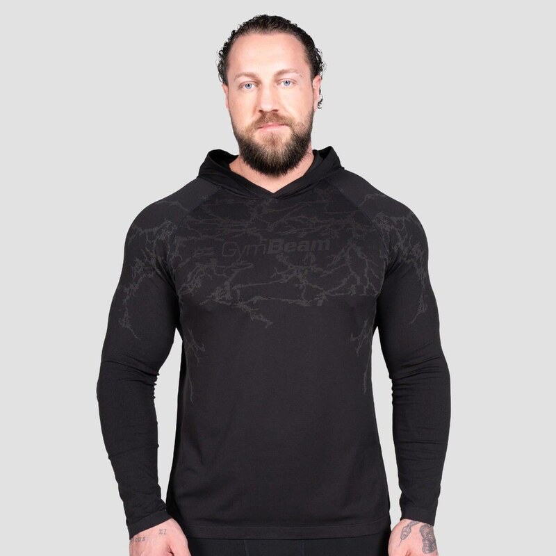 GYMBEAM Pánské tričko s kapucí Static