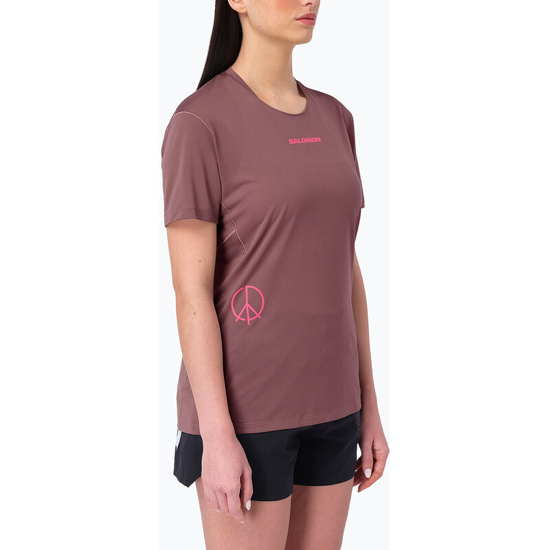 Dámské běžecké tričko Salomon Courtney Tee SS rose taupe