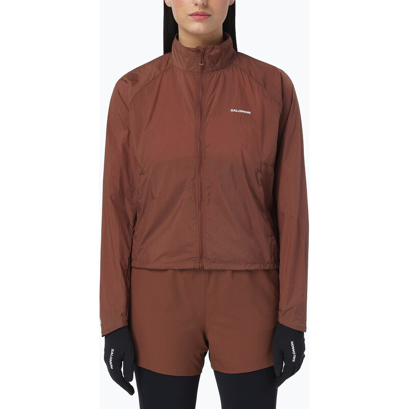 Dámská běžecká bunda Salomon Shakeout Fly burnt umber