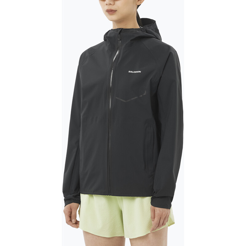 Dámská běžecká bunda Salomon Bonatti Waterproof deep black