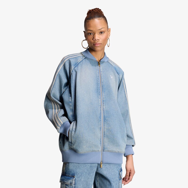 adidas Originals Bunda adidas SST Oversized Denim Tracktop Worn
