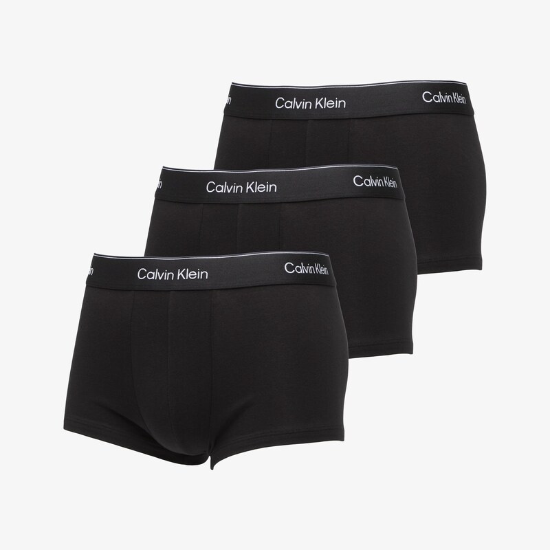 Trenky Calvin Klein Low Rise Trunk 3-Pack Black L