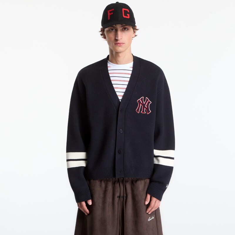 Svetr New Era MLB Knit Cardigan New York Yankees UNISEX Navy M