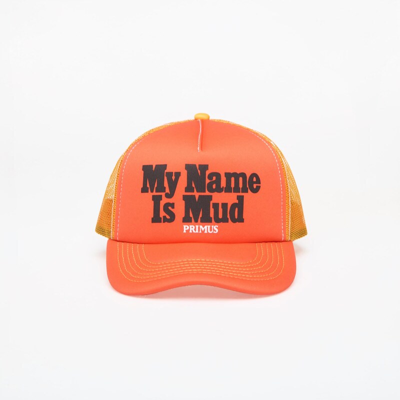 Kšiltovka PLEASURES Mud Trucker Orange Universal