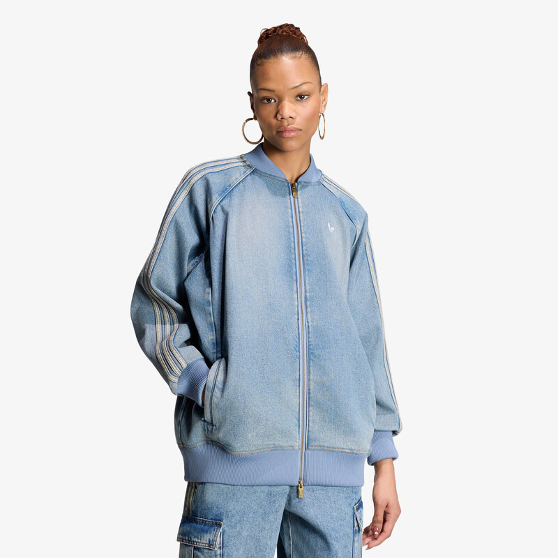 adidas Originals Bunda adidas SST Oversized Denim Tracktop Worn