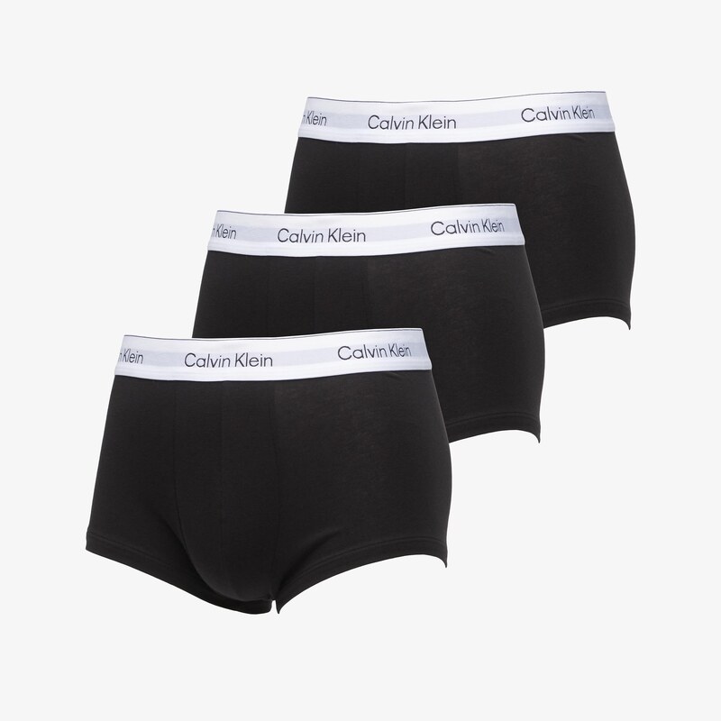 Trenky Calvin Klein Low Rise Trunk 3-Pack Black XL