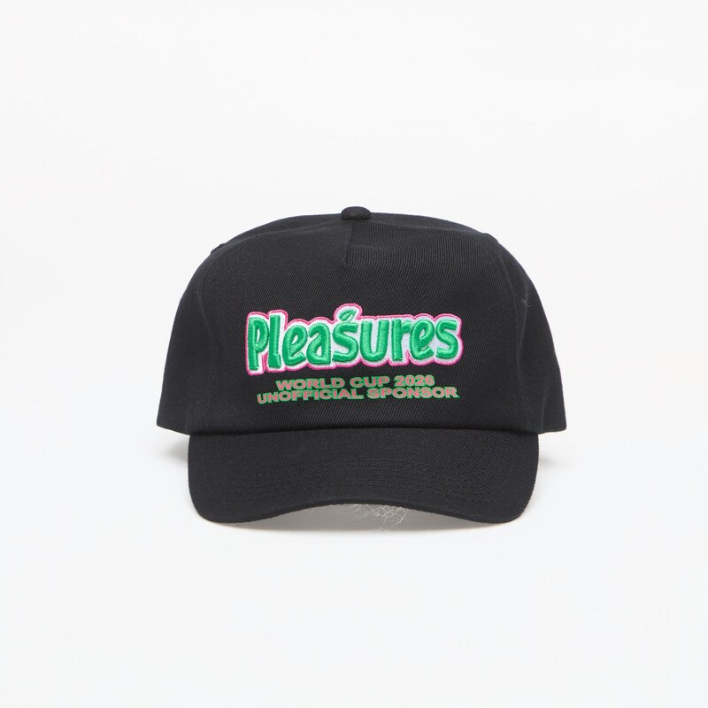 Kšiltovka PLEASURES Sponsor 5 Panel Snapback Black Universal