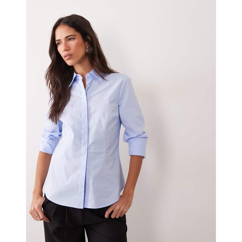 Mango classic shirt in blue