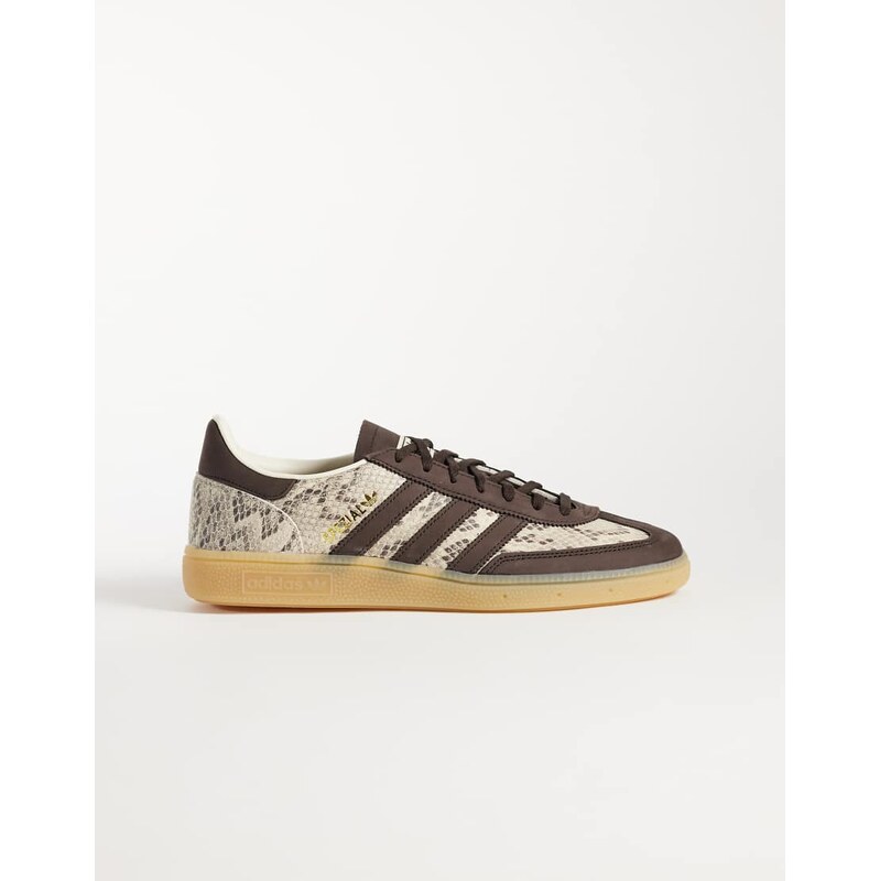 adidas Originals Handball Spezial trainers in snake print-Brown