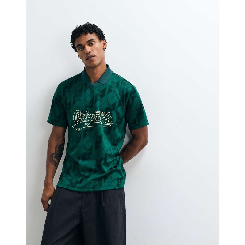 adidas Originals jacquard jersey in green