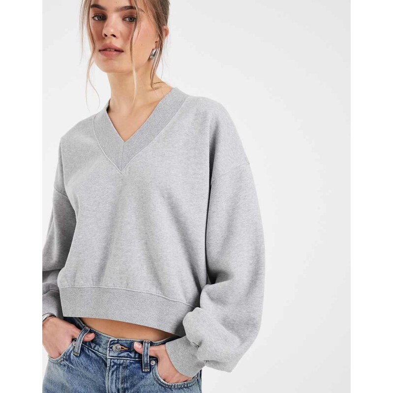 Levis vintage v-neck sweatshirt in grey