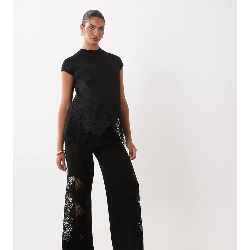 ASOS Maternity ASOS DESIGN Maternity compact knit lace trim