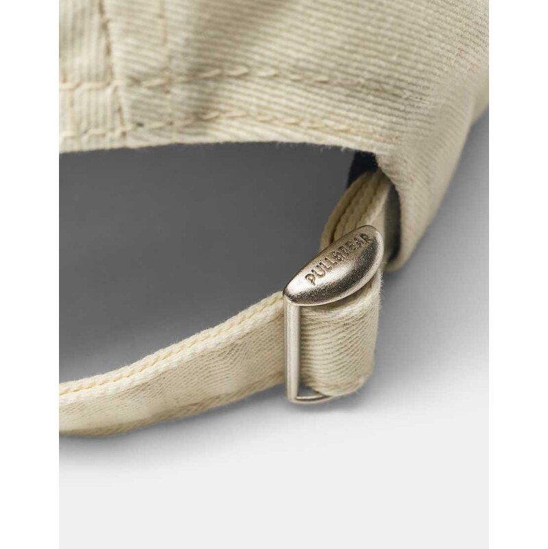 Pull&Bear P embroidered cap in grey