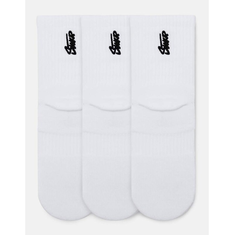 Pull&Bear Pack of 3 pairs of stwd socks in white