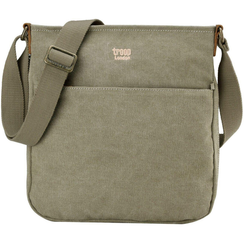 Troop London Velká značková taška crossbody - zelená (GT550)