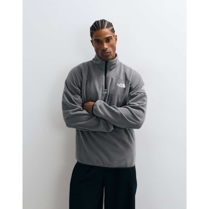 The North Face Mountain Athletics Glacier 1/4 zip fleece in grey