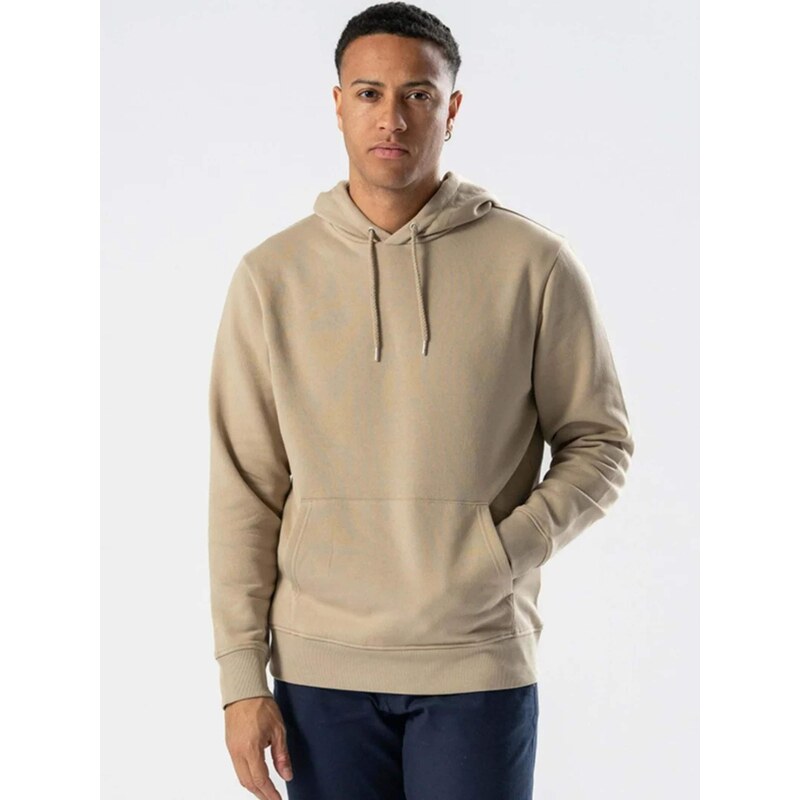 TEESHOPPEN Svetr  Sweatshirt Hoodie  písková