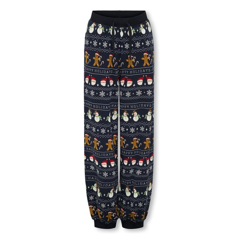 ONLY GIRLS Kalhoty Xmas modrá / mix barev