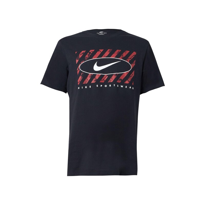 Nike Sportswear Tričko červená / černá