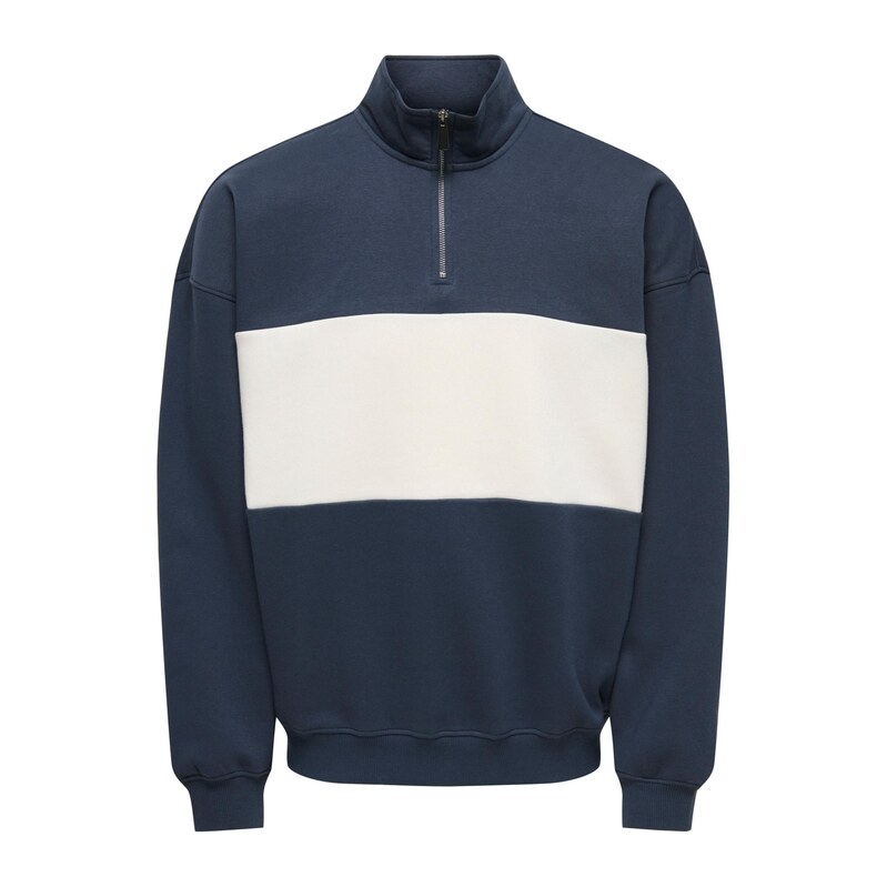 Only & Sons Mikina ONSCERES marine modrá / přírodní bílá