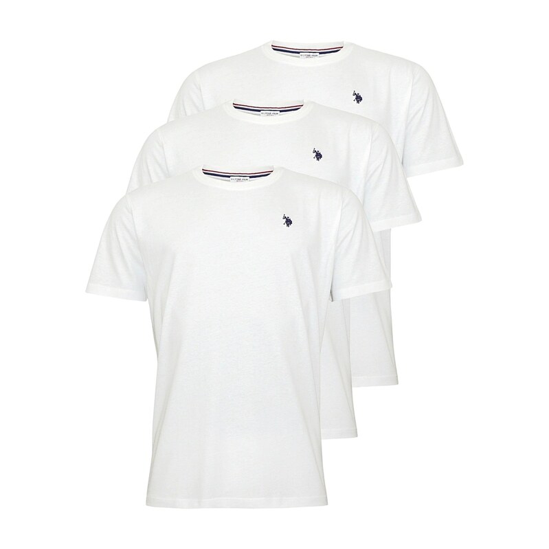 U.S. POLO ASSN. Tričko černá / bílá