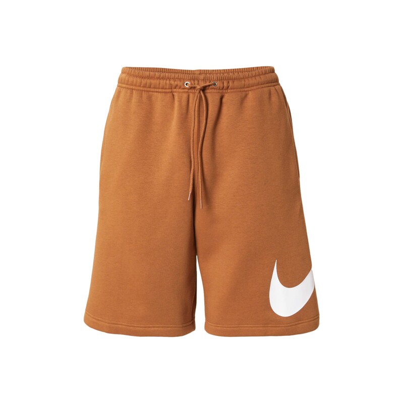 Nike Sportswear Kalhoty CLUB koňaková / bílá