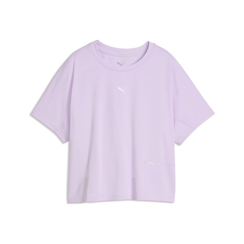 PUMA Funkční tričko Cloudspun šedá / pastelová fialová