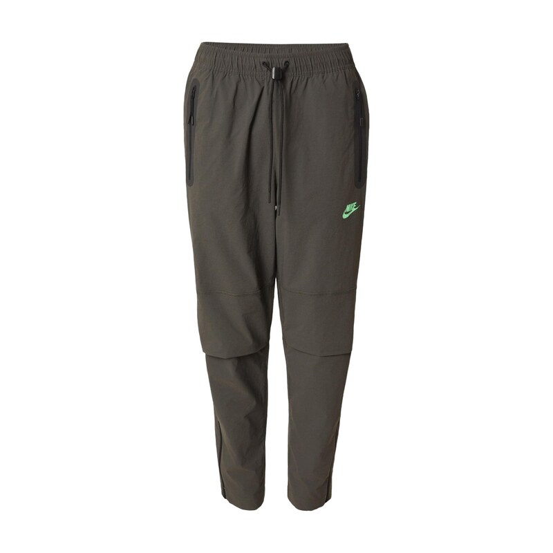 Nike Sportswear Kalhoty limetková / tmavě zelená