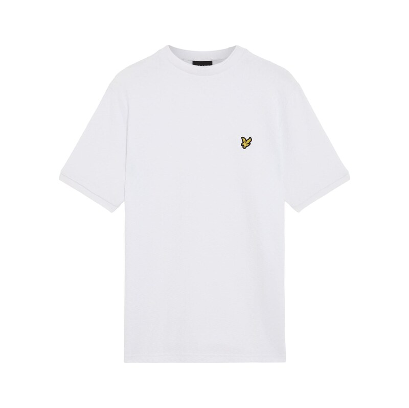 Lyle & Scott Tričko Football Jacquard bílá
