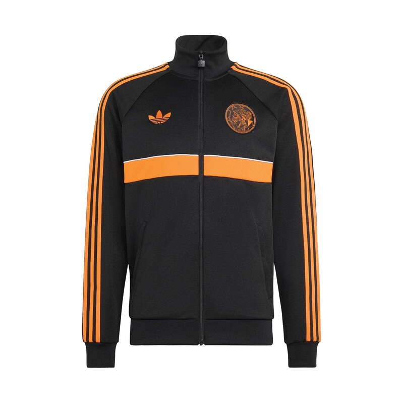 ADIDAS PERFORMANCE Sportovní mikina oranžová / černá