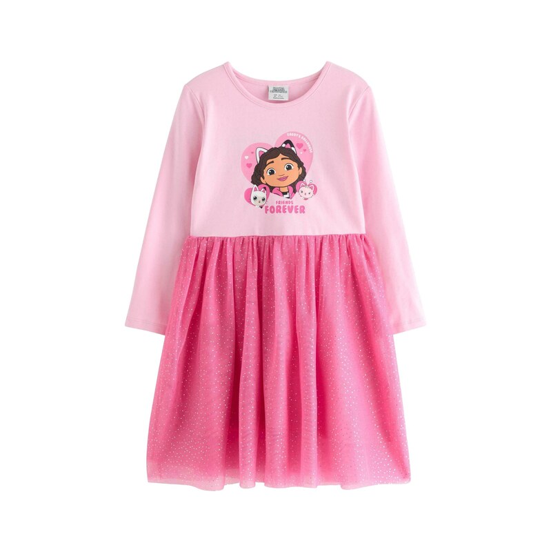 Lindex Šaty Gabbys Dol velbloudí / hnědá / pink / starorůžová