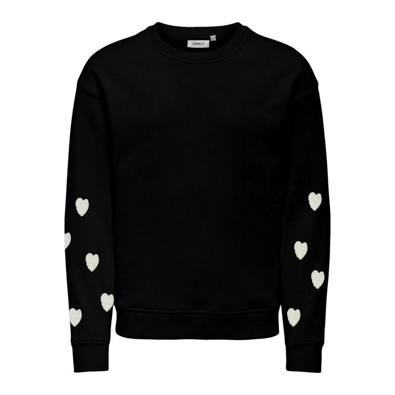 ONLY GIRLS Svetr Marisa Teddy Heart černá