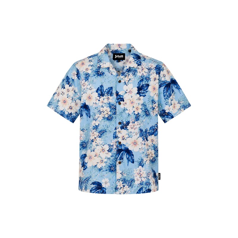JACK & JONES Košile Rivera modrá / světlemodrá / světle růžová /