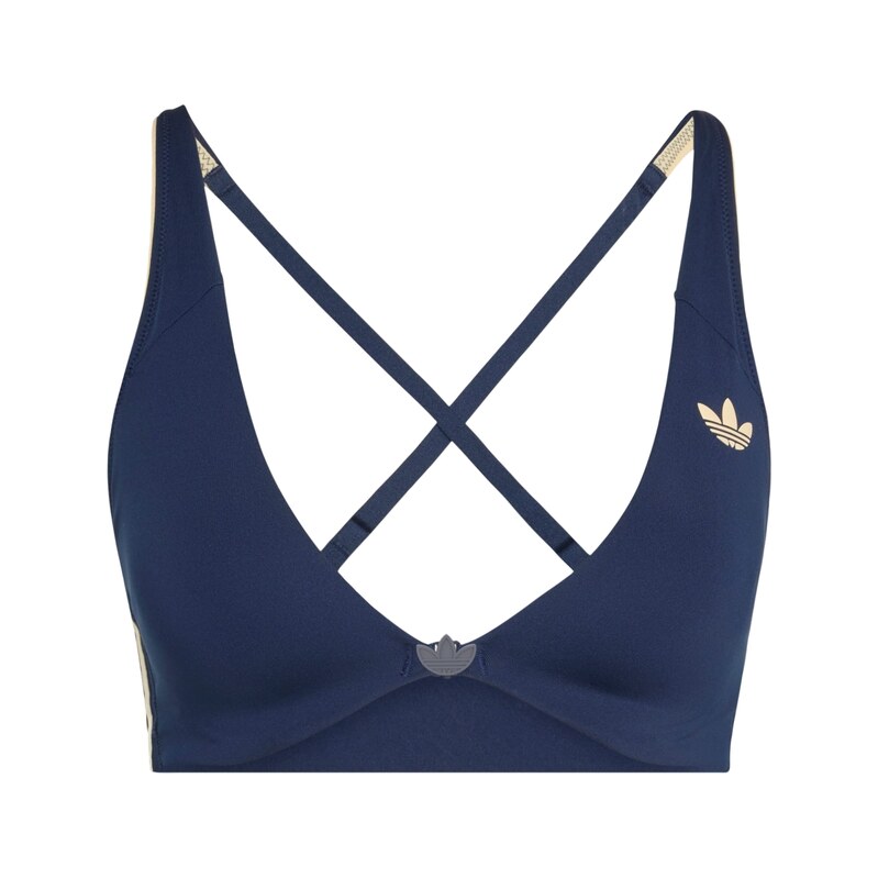 ADIDAS PERFORMANCE Sportovní podprsenka tmavě modrá / přírodní