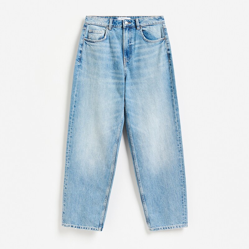 Reserved - LADIES` JEANS TROUSERS - modrá