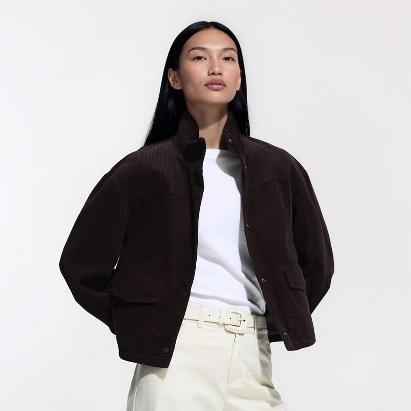 Reserved - LADIES` OUTER JACKET - šedobéžová