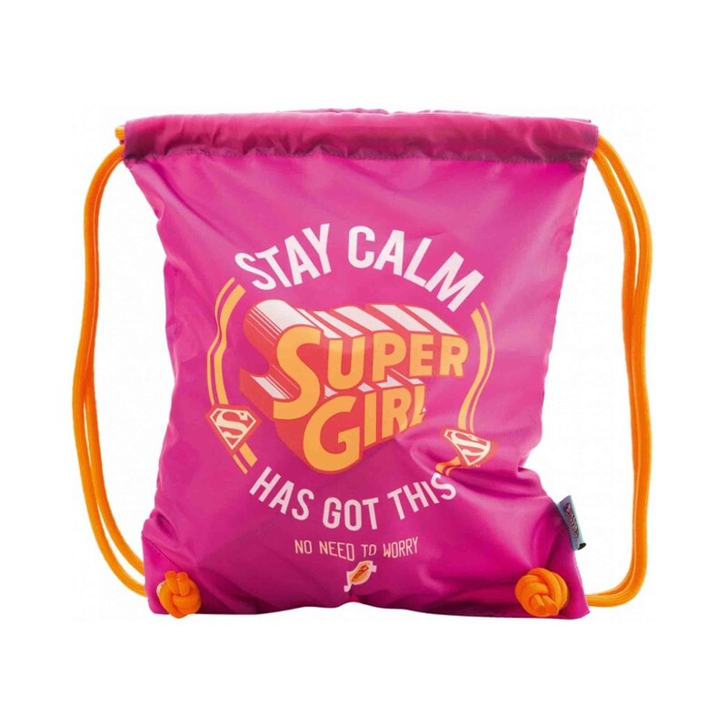 Baagl Supergirl STAY CALM dětské sáček na obuv, růžová One Size