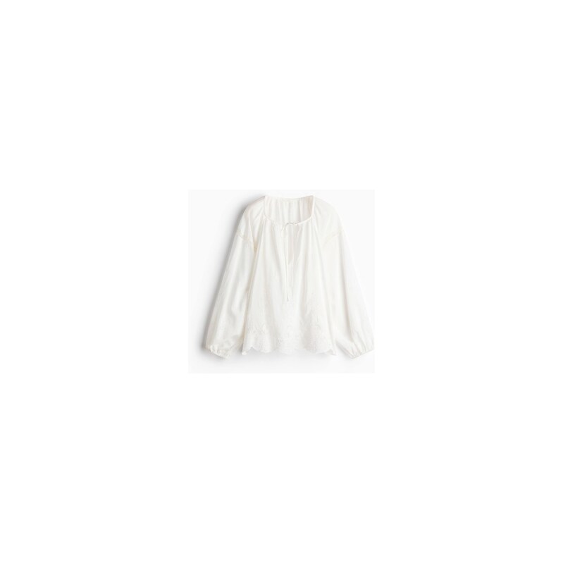 H&M - Halenkas madeirou - Bílá