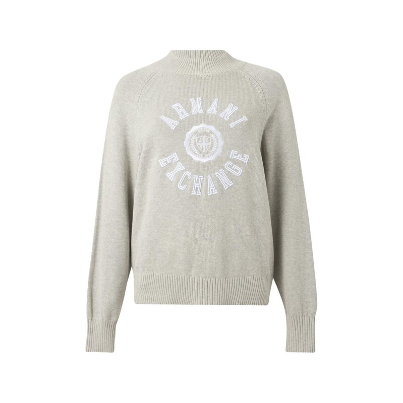 ARMANI EXCHANGE Svetr kámen / bílá