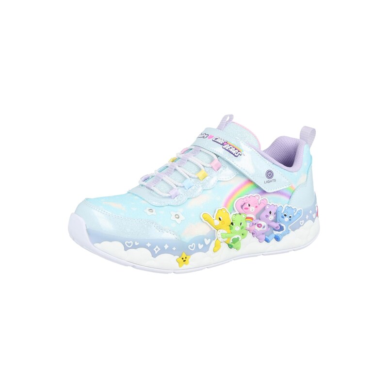 SKECHERS Tenisky HUGS N SNUGS světlemodrá / žlutá / lenvandulová