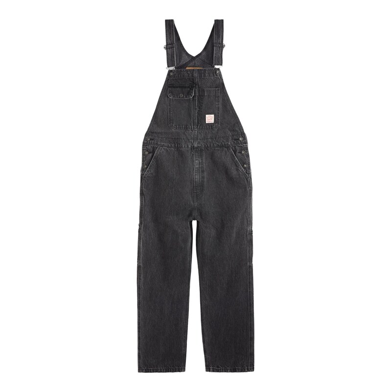 LEVIS  Džíny s laclem černá džínovina